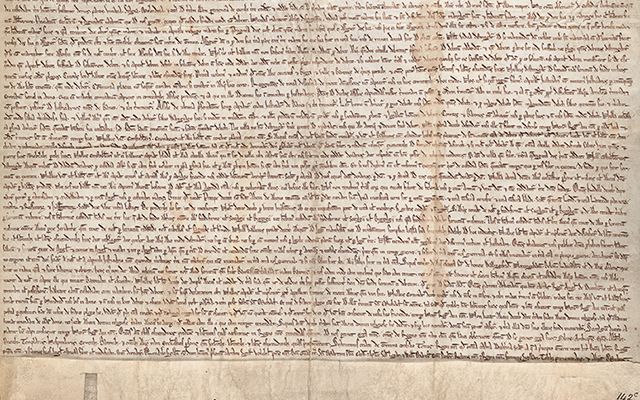 Section of a handwritten manuscript