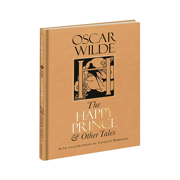 The front cover of 'The Happy Prince & Other Tales' by Oscar Wilde