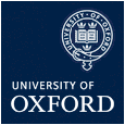 Blue logo of University of Oxford 