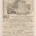 A pamphlet showing adverts from different local businesses