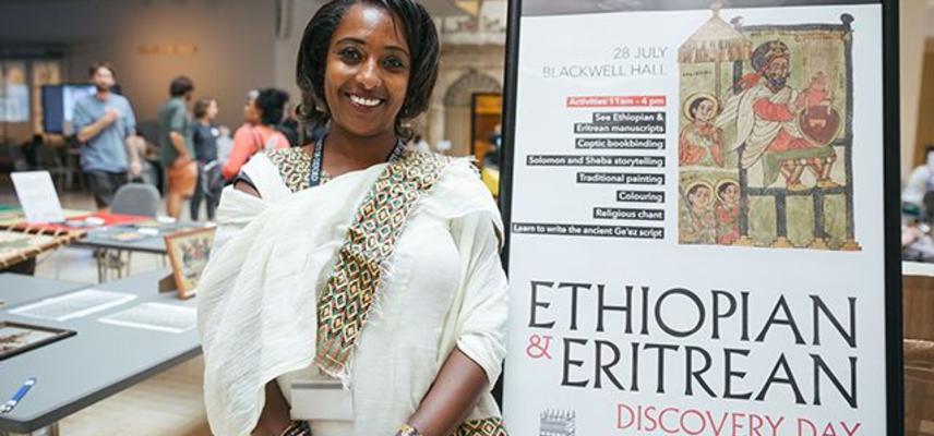 Member of the Ethiopian and Eritrean community at the Weston Library