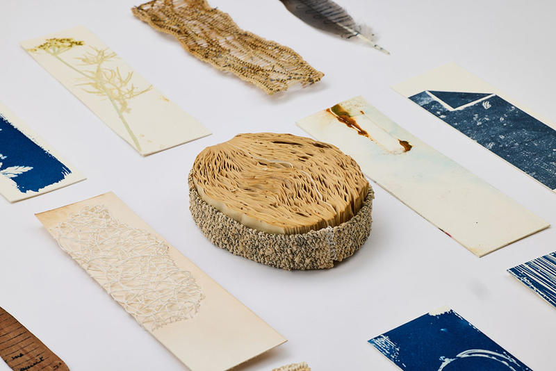 A photograph of different contemporary bookmarks made from different materials and using different techniques